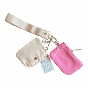Lululemon Pink and Light Pink Dual Pouch